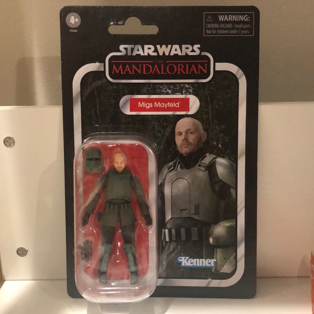 Star Wars Bill Burr Migs Mayfeld 3.75 Inch Kenner The Mandalorian Figure.